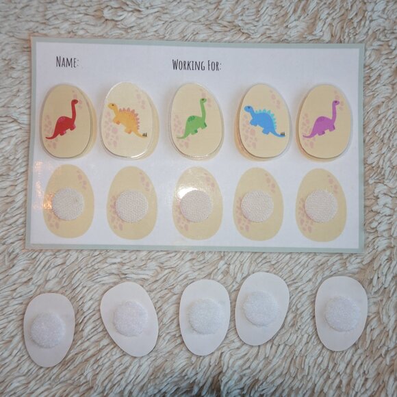Dinosaur Egg Reward Chart, Chore Chart, Token Board, Customizable, Eraseable - Picture 4 of 6